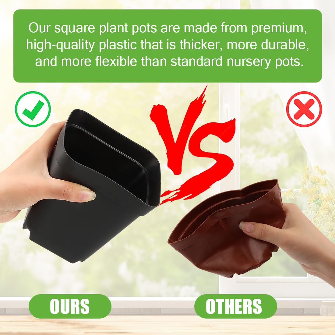 RooTrimmer pots ideal for indoor, outdoor and greenhouse gardening