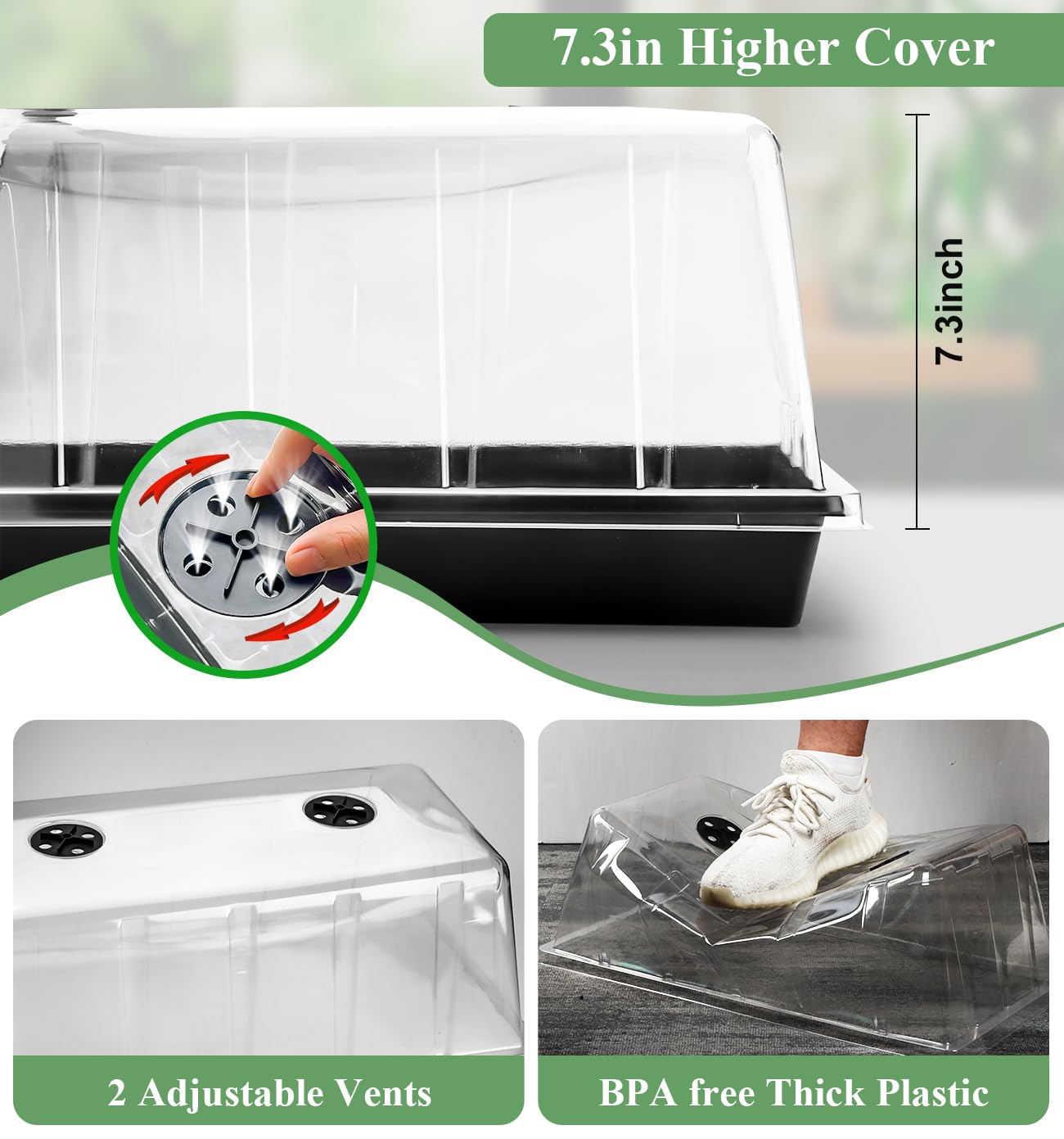 RooTrimmer lights with timer automate daily light cycles.