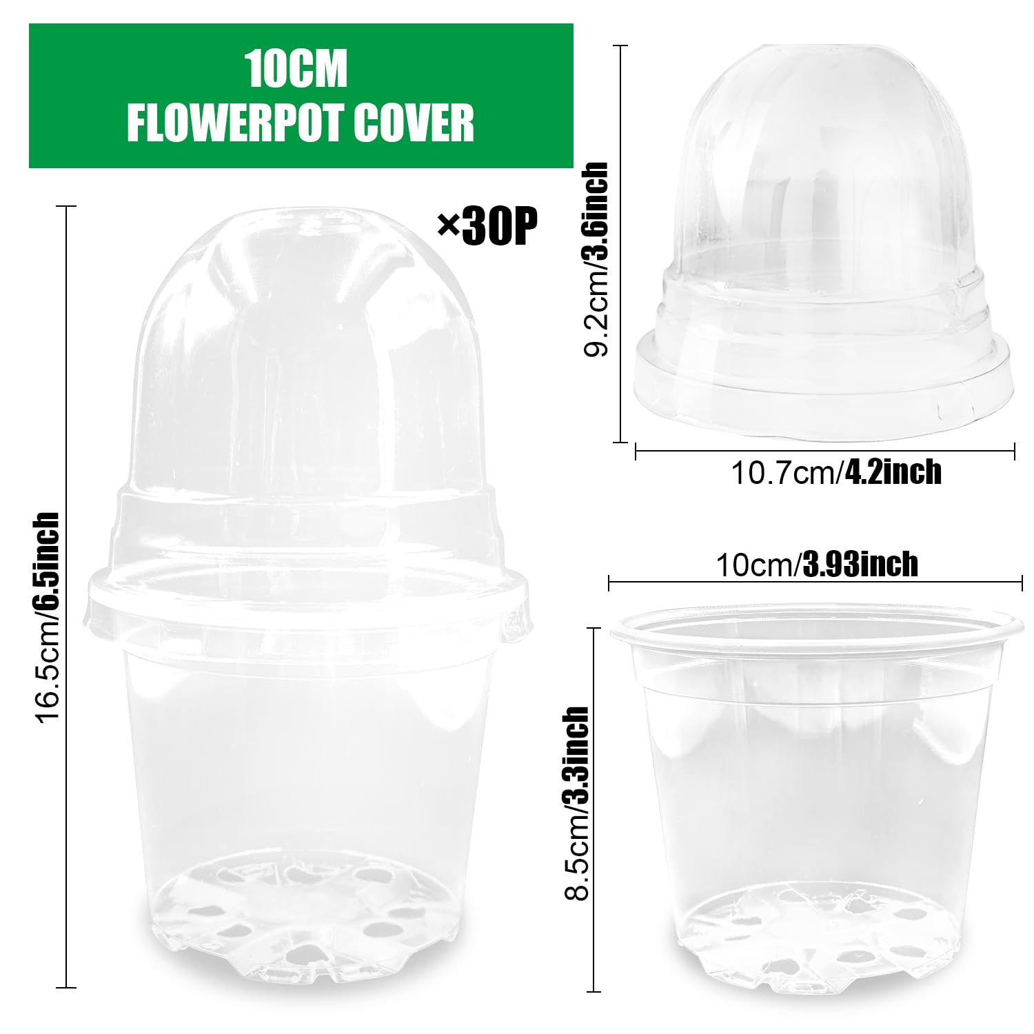 RooTrimmer lids and domes maintain stable humidity for seeds.