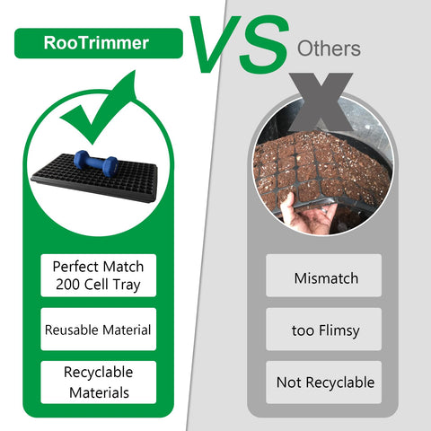 RooTrimmer microgreens and wheatgrass tray promotes dense harvests