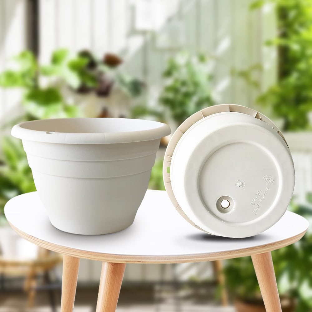 RooTrimmer modern round white design complements home and garden spaces.
