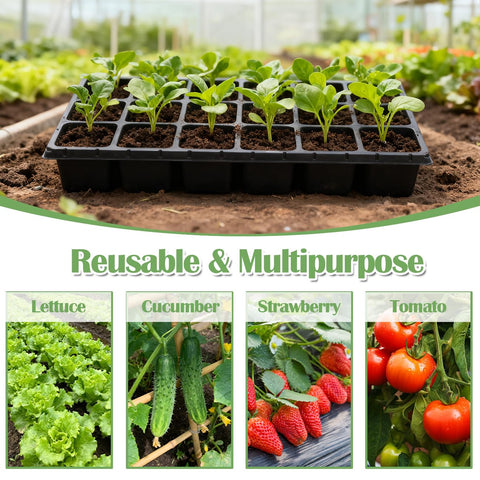 RooTrimmer versatile setup for seed starting and microgreens