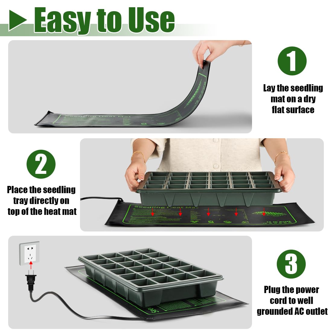 Rootrimmer multipurpose mat supports sprouts, microgreens, and small greenhouses.