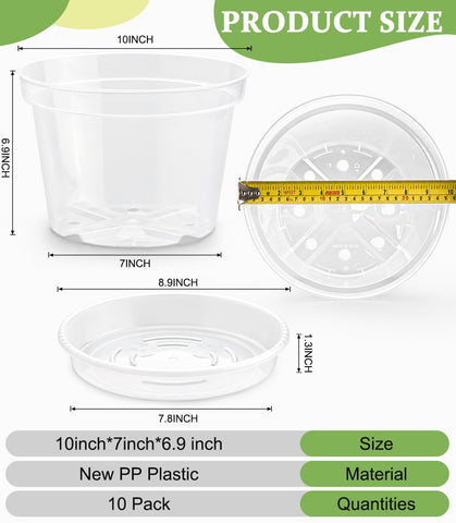 RooTrimmer nursery pot with saucer highlights moisture and keeps surfaces clean during watering