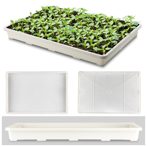 RooTrimmer nursery tray in-use seed starting setup for microgreens