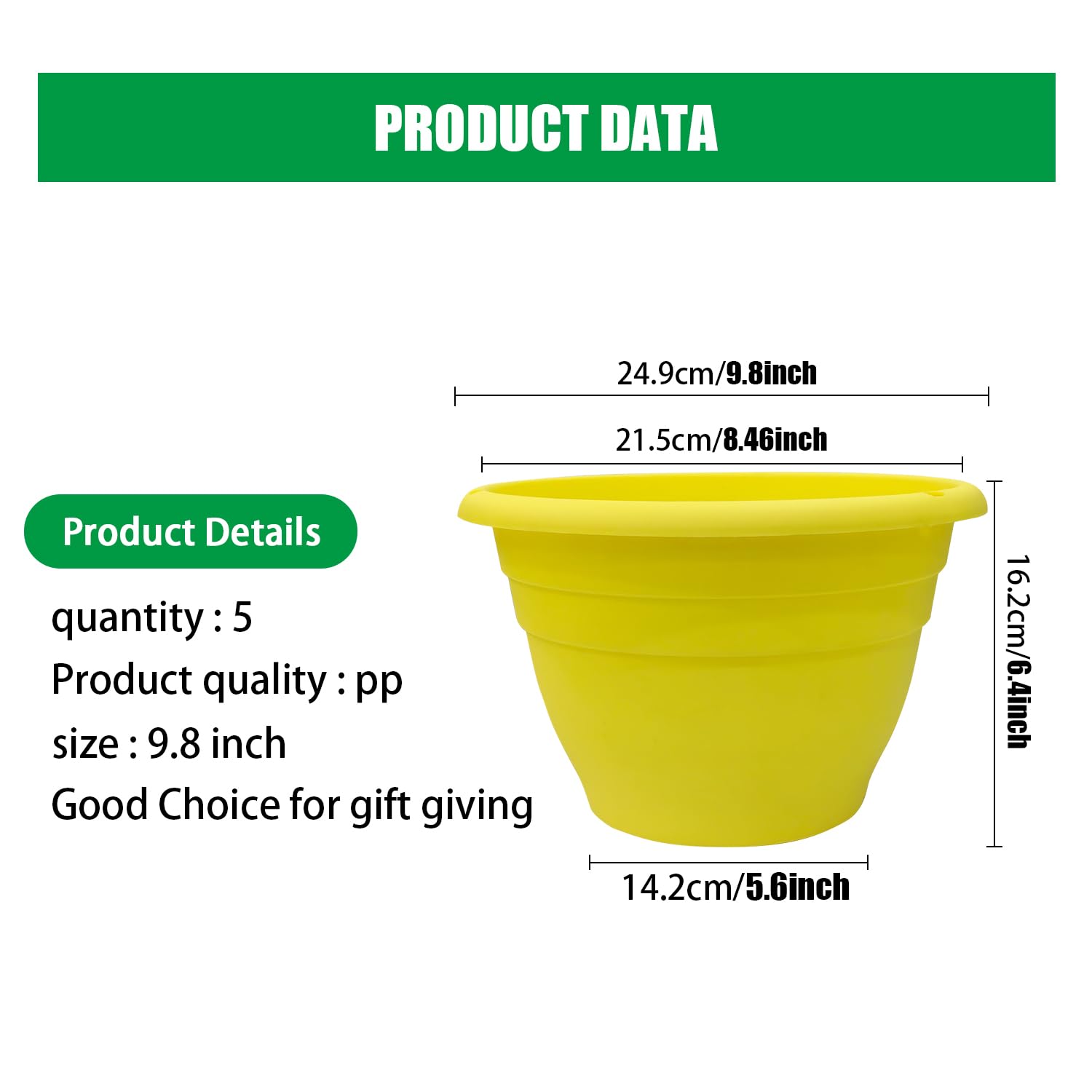RooTrimmer plant pots with drainage holes and removable plugs for water control.