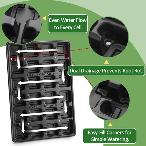 RooTrimmer pot cell 2.2-inch compact spacing in use