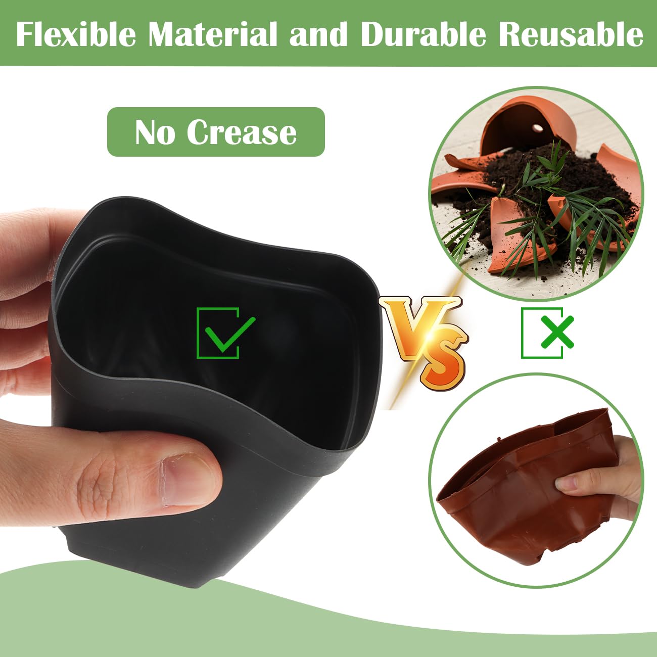 RooTrimmer 3-inch diameter pots designed for comfortable handling of seedlings