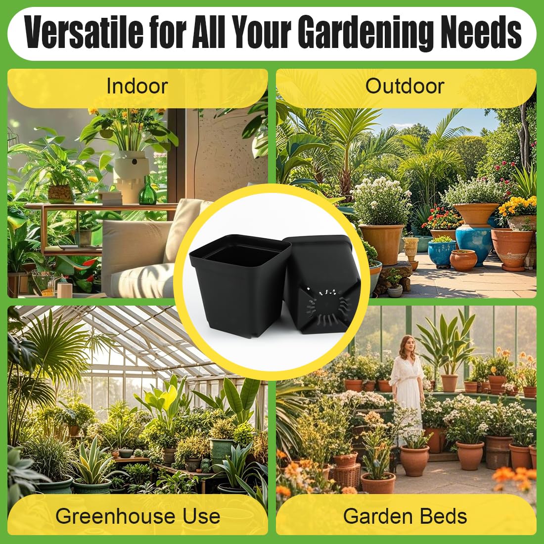 RooTrimmer propagation pots arranged for easy transplanting