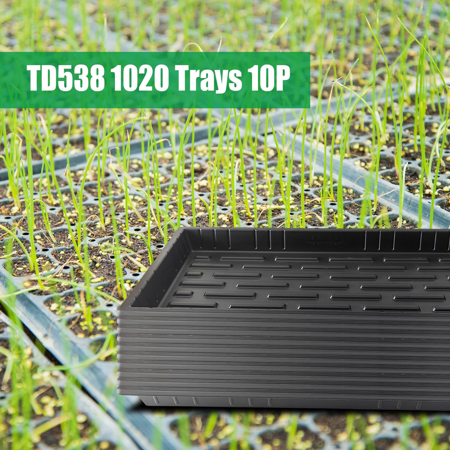 RooTrimmer seed starter tray close-up emphasizes high quality PS material for longevity
