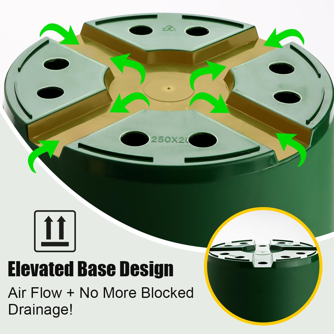 RooTrimmer reinforced rims enable easier movement even when full.