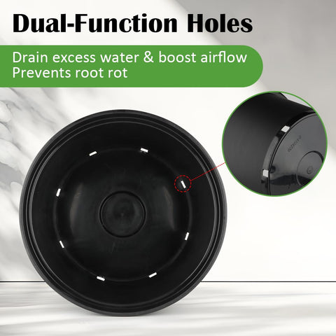 RooTrimmer reinforced rim for easier lifting and moving.
