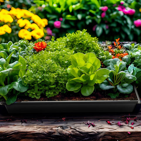 Sturdy 1020 RooTrimmer tray supports larger seedlings.