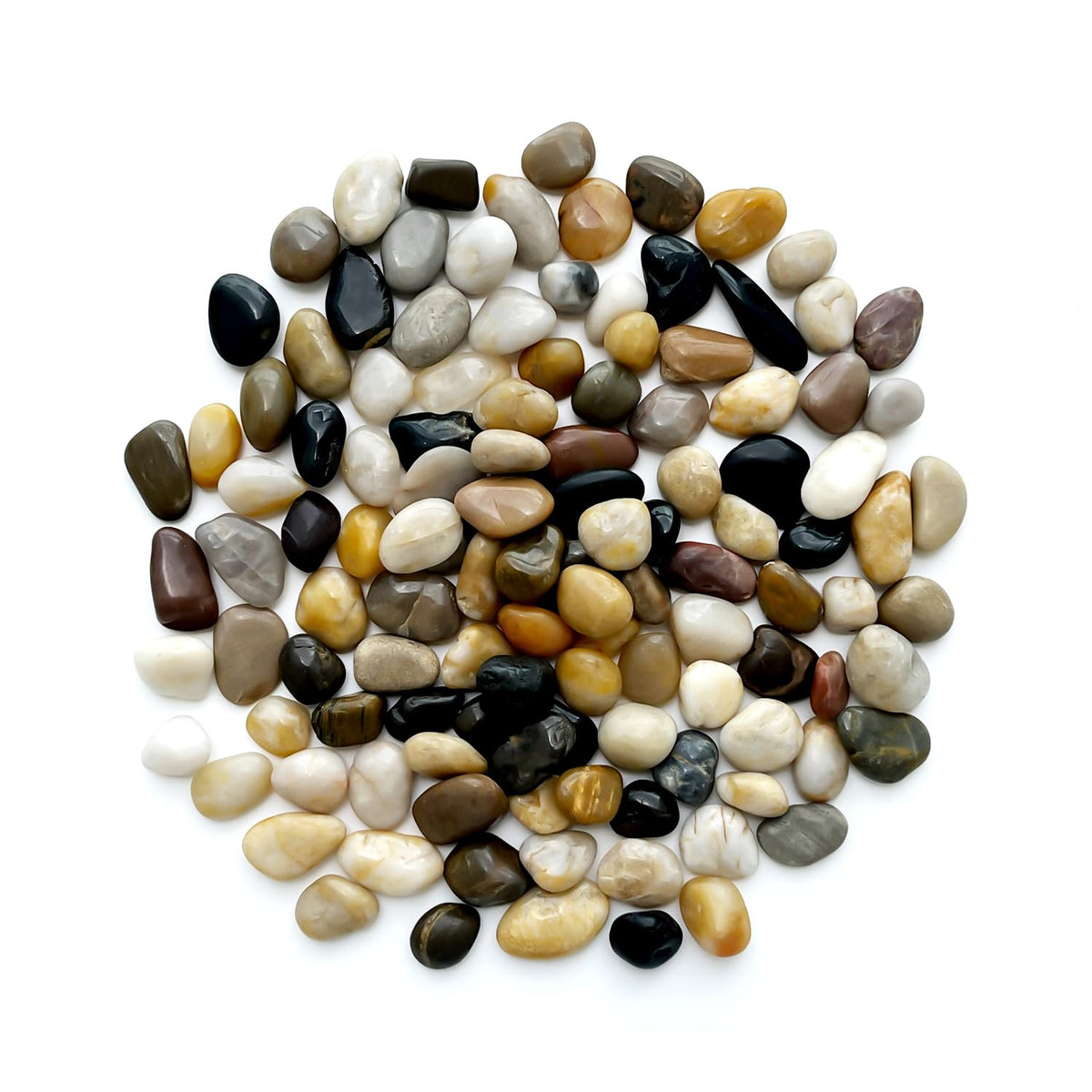 RooTrimmer Rocks for Plants 5 lbs present smooth polished pebbles for decorative pots and moisture control