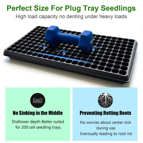 RooTrimmer seeded-start base for hydroponics and soil setups