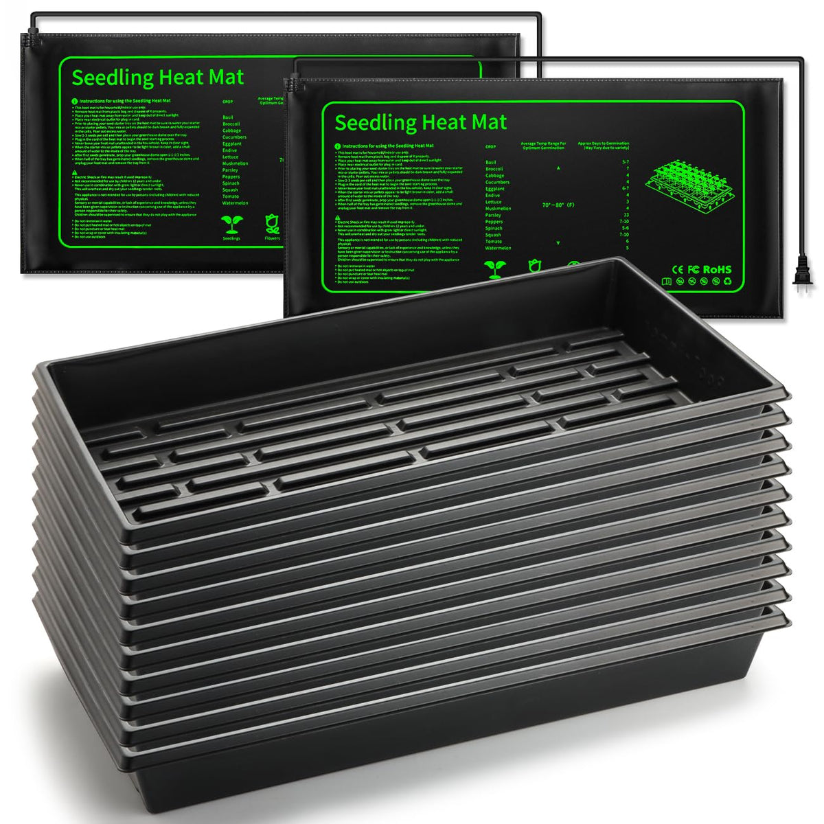 RooTrimmer seed starter trays 1020 in use for reliable germination and reuse.