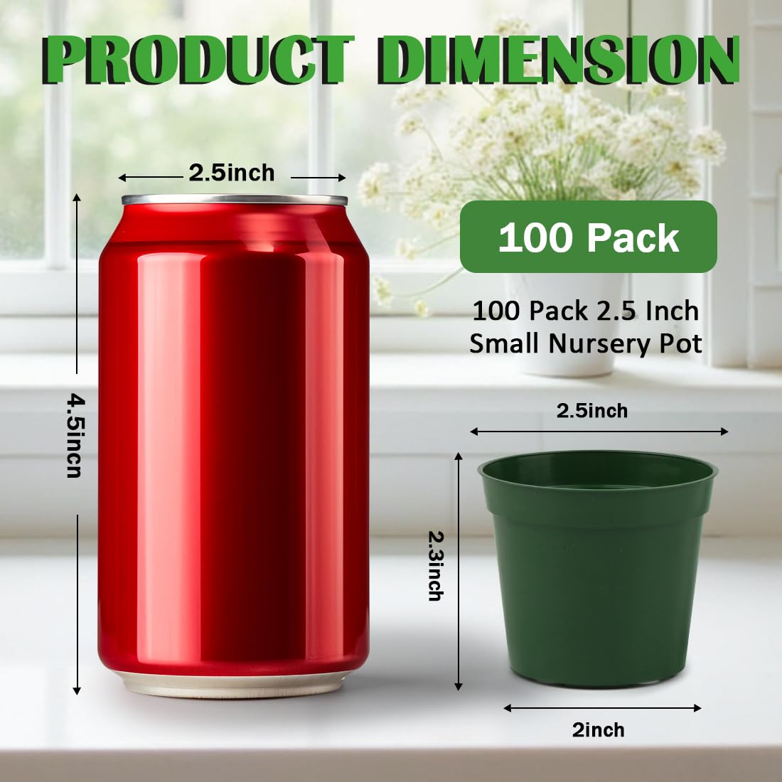 RooTrimmer seedling pots with four drainage holes promote healthy root growth.