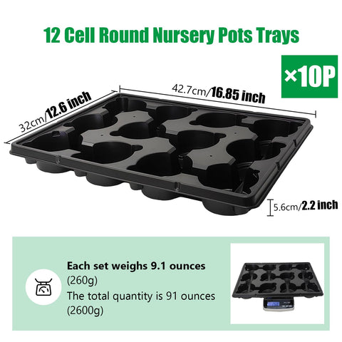 RooTrimmer shuttle carrying tray designed for moving 4-inch seedling pots.