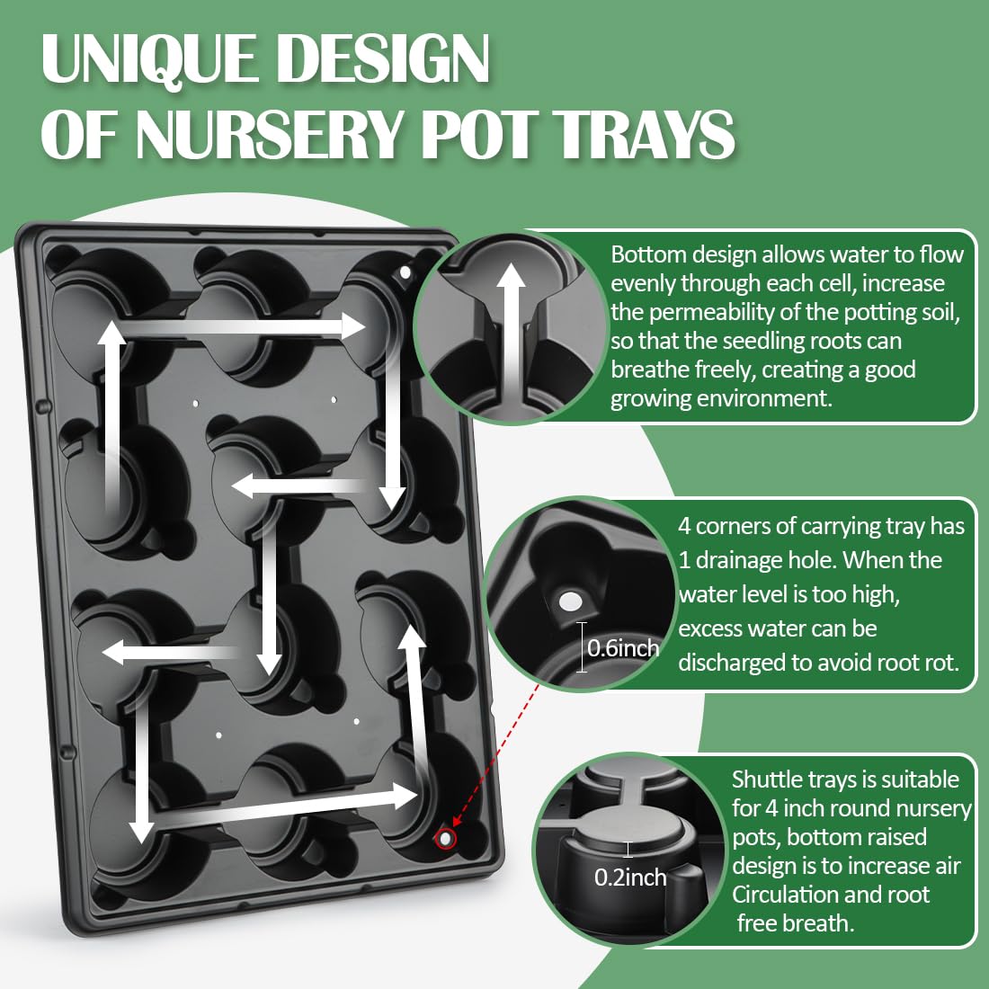 RooTrimmer shuttle carrier tray design eases daily seedling movement