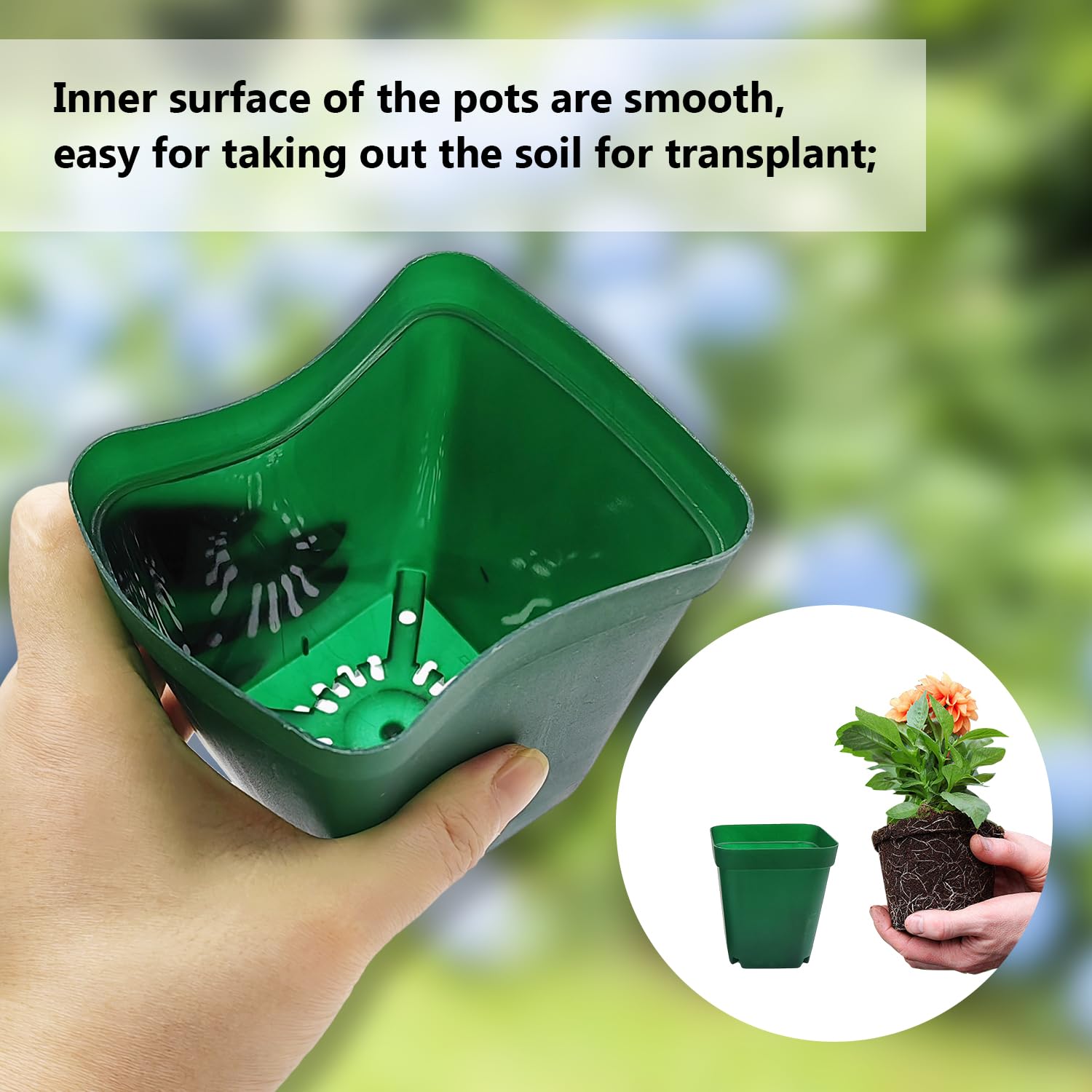 RooTrimmer pot fits standard 1020 trays for efficient nursery setups.