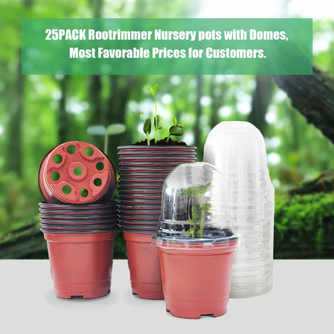 RooTrimmer stackable design saves space in compact seed-start setups.