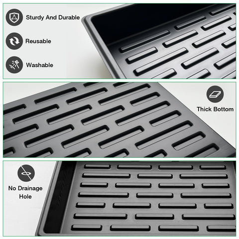 Stackable RooTrimmer seedling trays save space in greenhouse and storage.