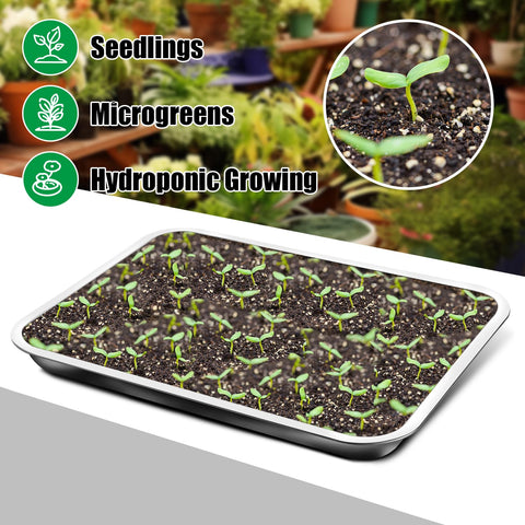 RooTrimmer durable stainless steel promotes reuse and long-lasting seed starting
