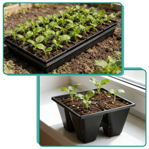 RooTrimmer tray supporting strong root development for robust seedlings