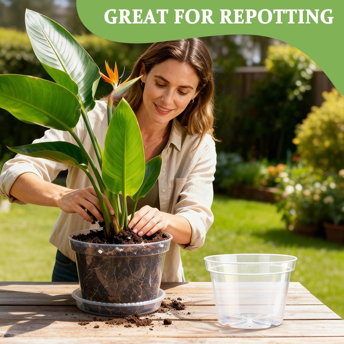 RooTrimmer sturdy PP plastic planters are reusable for seasons of gardening