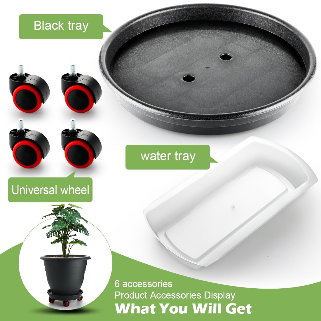 RooTrimmer tall plant container fits large indoor trees and shrubs.