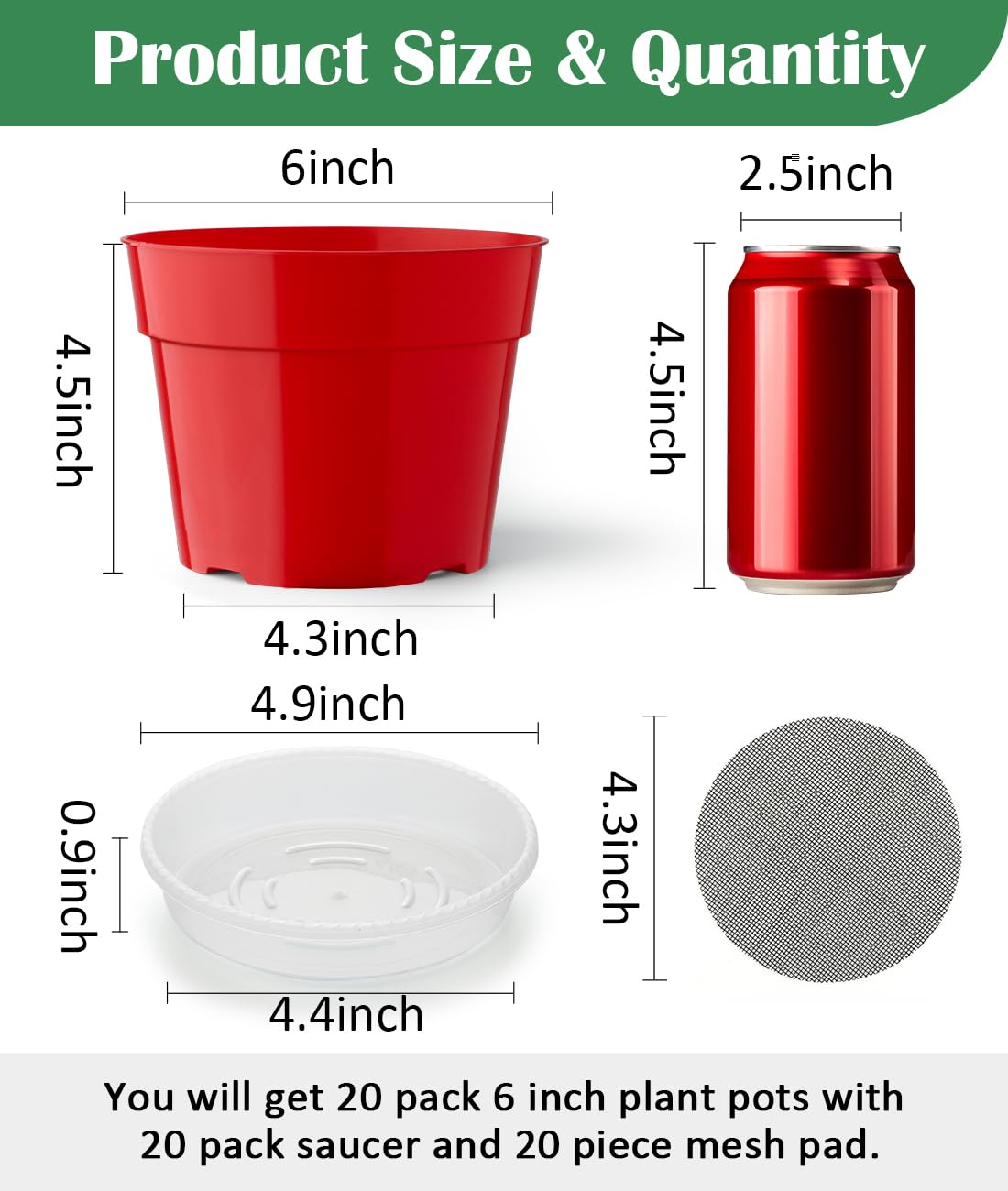 RooTrimmer thick pot saucer keeps soil and drainage water neatly contained.