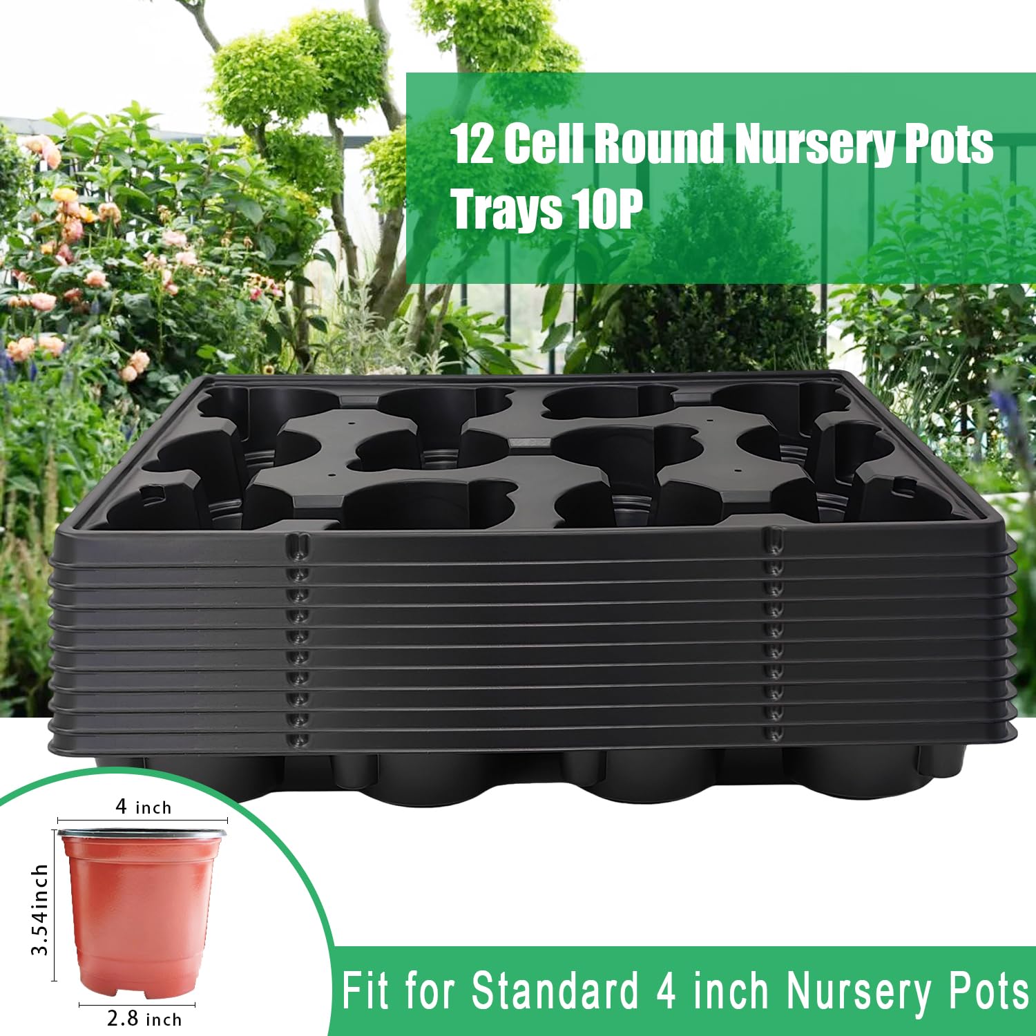 RooTrimmer thickened durable tray built for repeated nursery use.