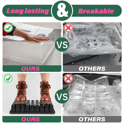 RooTrimmer transparent lids let you monitor growth without disturbing seedlings.
