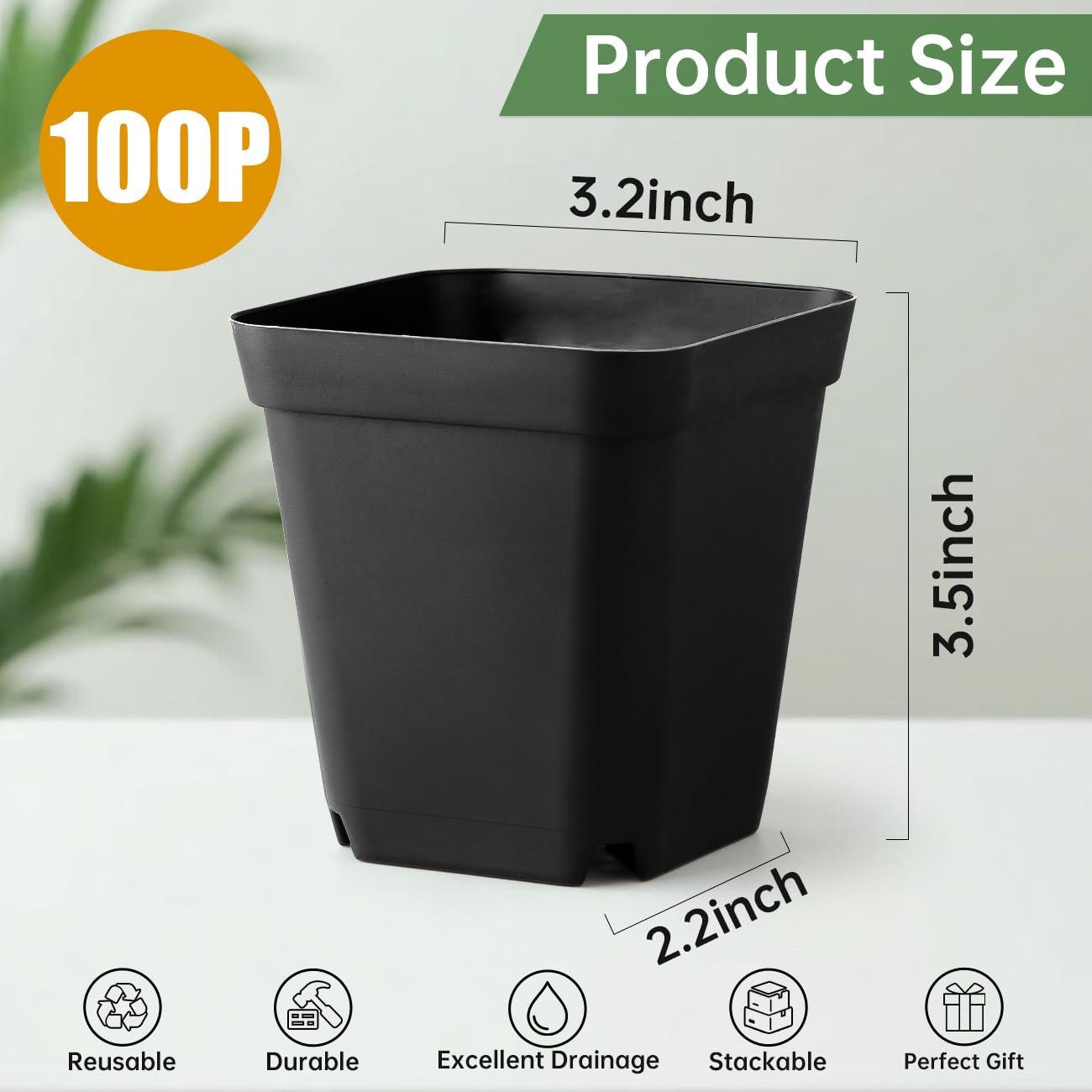 RooTrimmer tray-compatible pot in bulk value improves greenhouse organization.