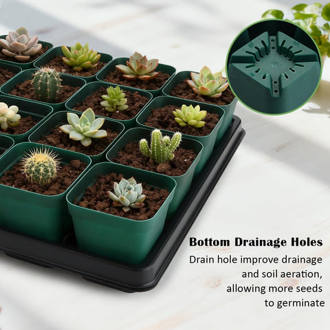 RooTrimmer elevated-base tray illustrating improved drainage