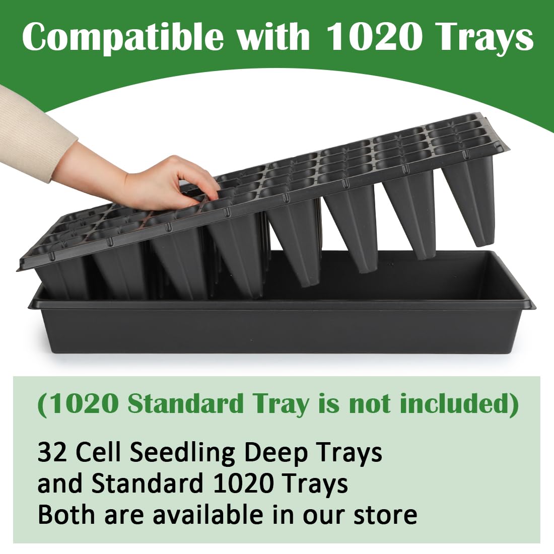 RooTrimmer versatile seed tray suitable for flowers, vegetables, and herbs.