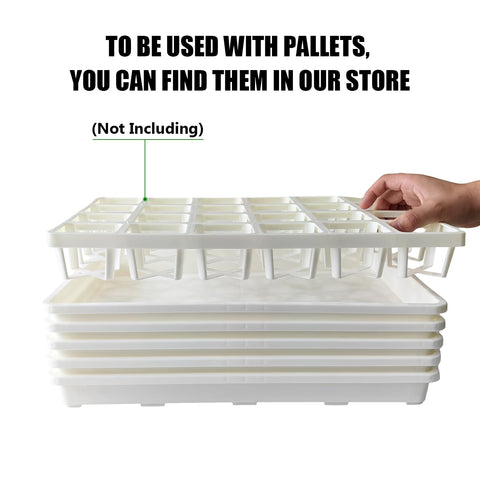 RooTrimmer wide-rim tray durability supports heavier pots during moving