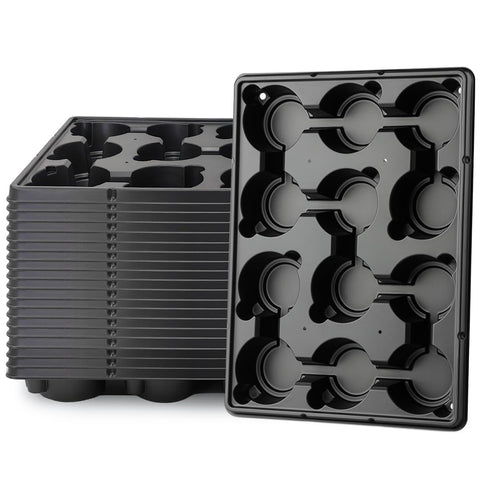 RooTrimmer 12-cell tray designed for 4-inch pots with organized spacing.