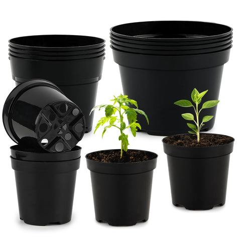 RooTrimmer 4/6/8 inch nursery pots collection suitable for seedling growth and transplanting.