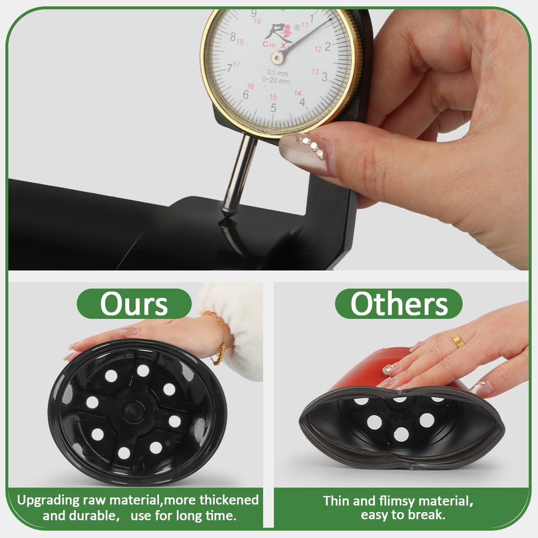 RooTrimmer drainage holes bottom to optimize water drainage and root health.