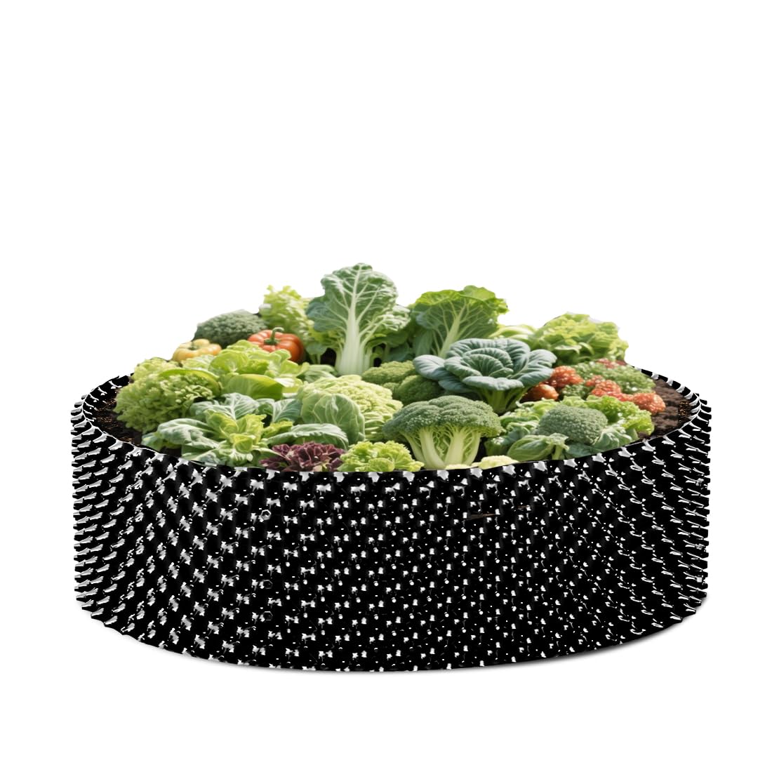 roottrimmer durable plastic bed withstands outdoor conditions year-round.