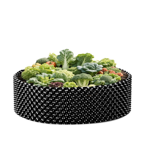 roottrimmer durable plastic bed withstands outdoor conditions year-round.