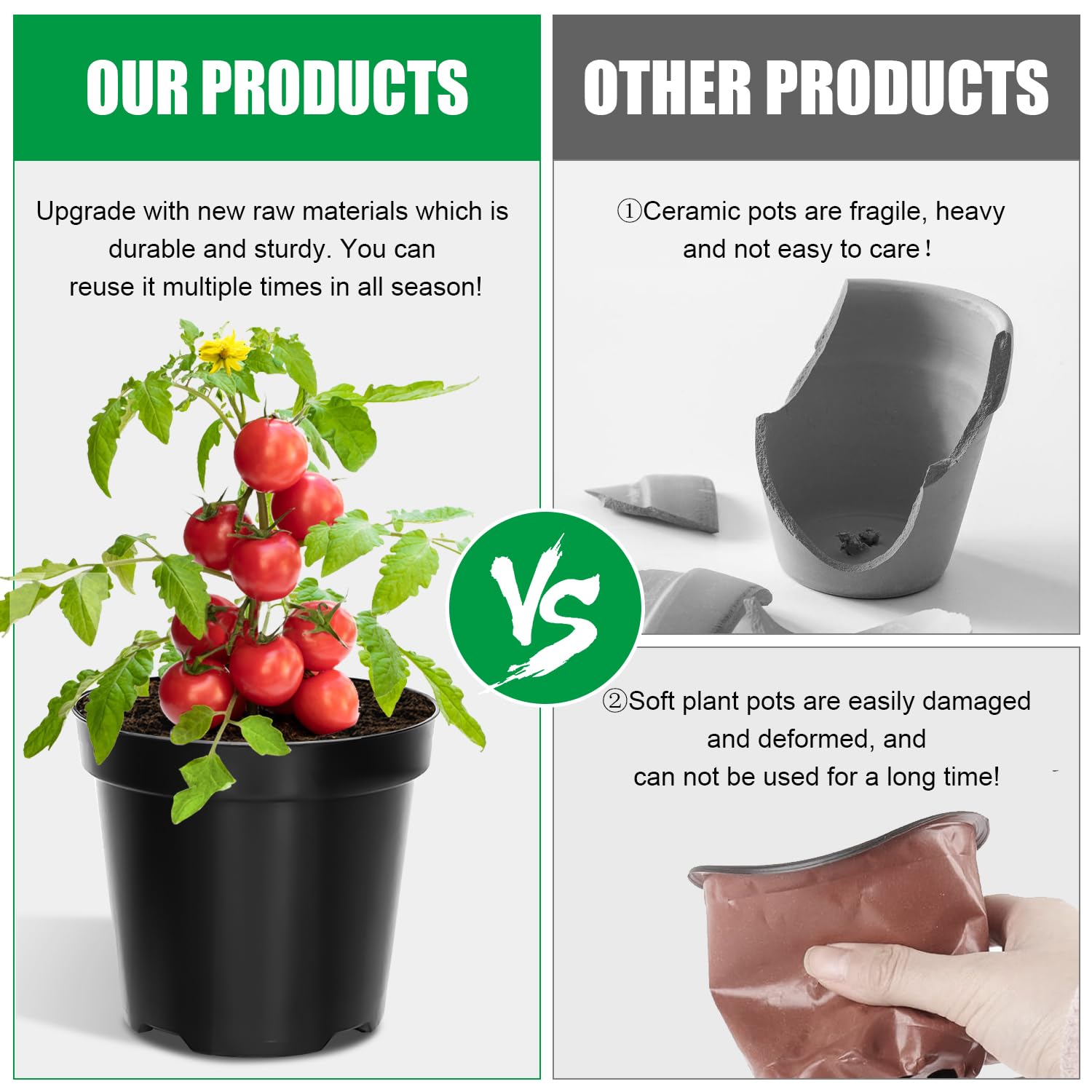 RooTrimmer durable PP plastic construction resists heat and odors.