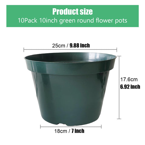 RooTrimmer green planter pot shows bottom drainage holes for healthy roots.