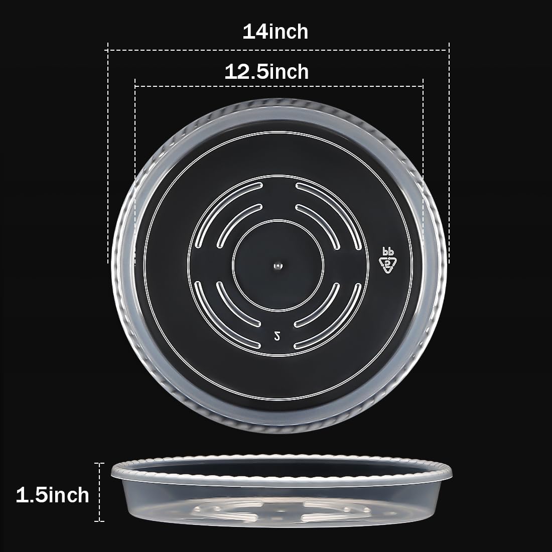 RooTrimmer heavy-duty plant tray supports large pots, ideal for outdoor use.