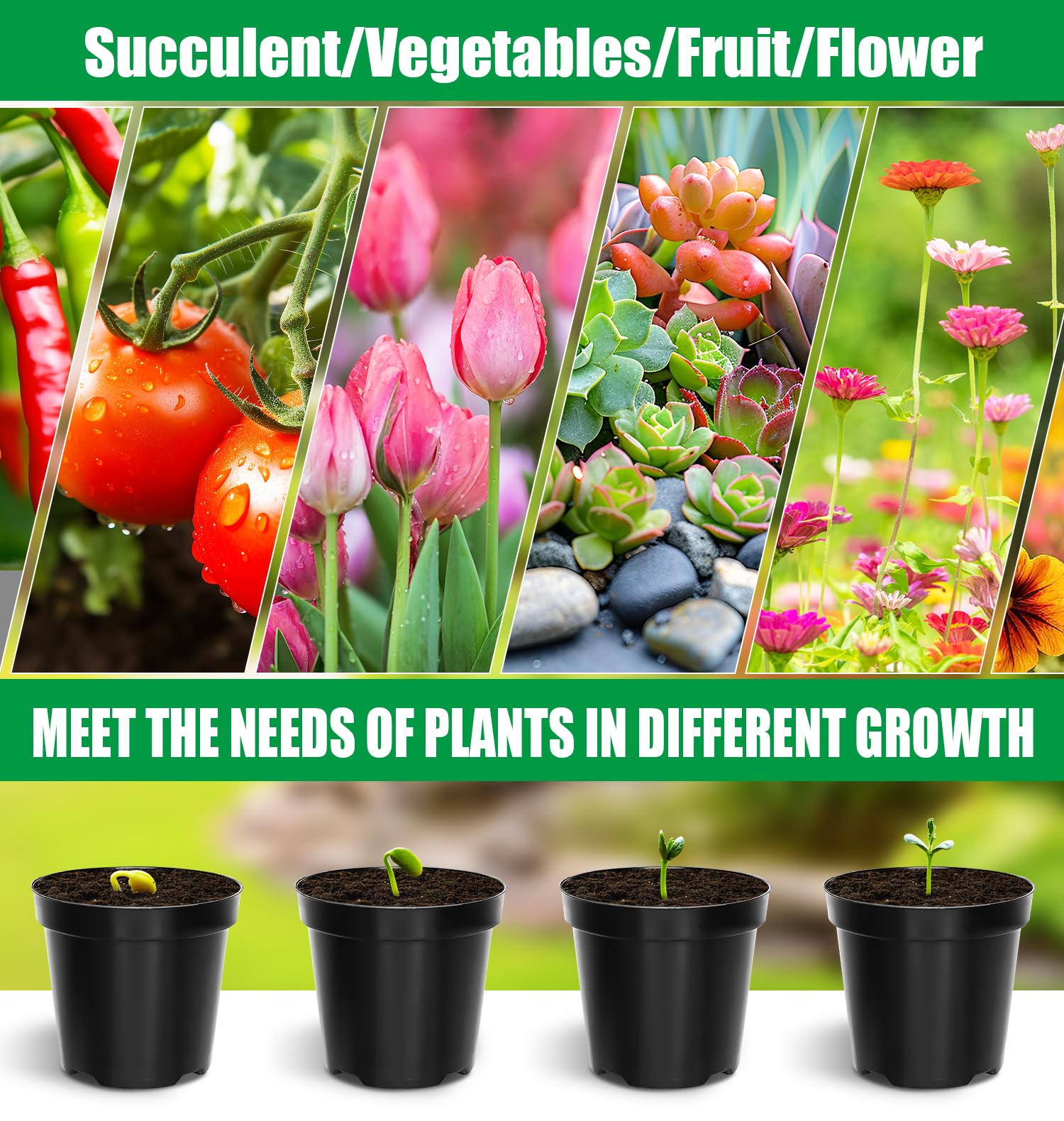 RooTrimmer 4-inch pots ideal for indoor and outdoor use.
