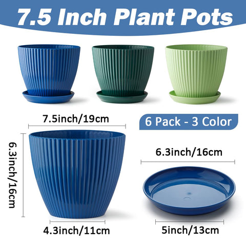 RooTrimmer light green 7.5-inch pot ideal for herbs and flowers