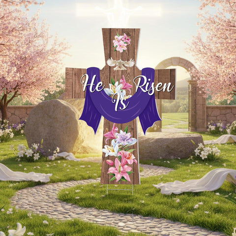 Roowest front porch display welcomes Easter visitors with hopeful ambiance
