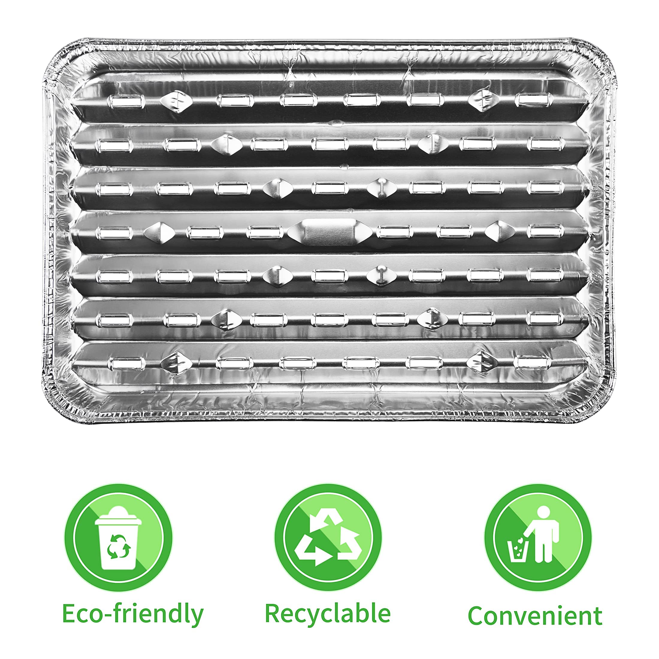 Roponan eco-friendly disposable grill pans ready for recycling after use