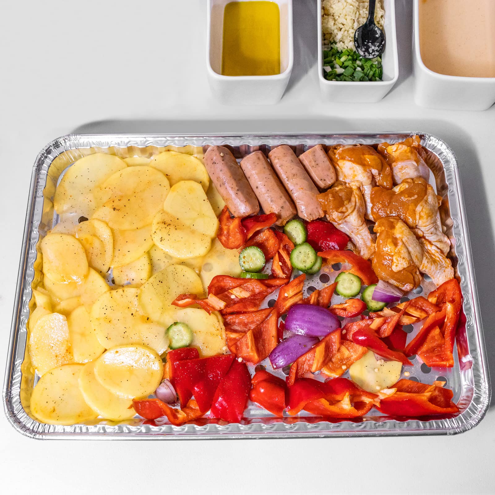 Roponan-recyclable-aluminum-foil-pan can be recycled after use.